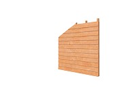 Douglas wandpakket t.b.v. dubbelzijdige zijwand kapschuur Comfort, kleurloos geïmpregneerd. ~