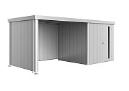 Achterwand voor Zijdak voor berging Neo zilver-metallic ~