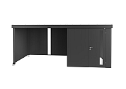 Achterwand voor Zijdak voor berging Neo donkergrijs-metallic ~