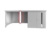 Lichtpaneel voor Zijdak voor berging Neo zilver-metallic ~