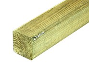 Vuren paal 6,9x6,9 cm