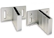 Aluminium beslagset T-beslag (tbv WPC/alu scherm) 6 stuks in blisterverpakking bc ~