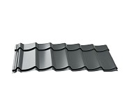 Dakpanplaten t.b.v. Douglasvision kapschuur Comfort 600x320 cm. (23 M2), antraciet. ~