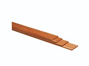 Hardhouten geschaafde plank met V-groeven 1,5x14,5x395 cm. ~