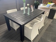 Life Outdoor - Tafel Ilana Teak 180x100 Black Aktie OP=OP