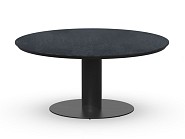 Morena Low Dining Table Trespa Graphite Charcoal 120 - Ø68 cm. ~