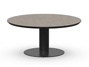 Moreno Low Dining Table Trespa Dark Basalt Charcoal 150 - Ø68 cm. ~