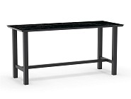 Bar Table Trespa Marble Charcoal 210x80x105 cm. ~