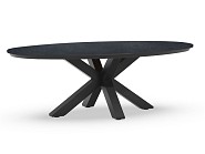 Oblong Dining Table Trespa Dark Basalt 220x130x75 cm. ~