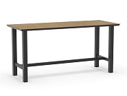 Bar Table Trespa Bergamo 210x80x105 cm Charcoal ~