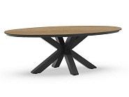 Oblong Dining Table Trespa Bergamo 220x130x75 cm Charcoal ~