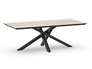 Orion Dining Table Trespa Travertin 220x100x75 cm Charcoal ~