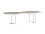 Nida Alu Dining Table Dekton Ceppo 280 x 100 cm Creme White ~