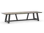Ozon Dining Table Dekton Ceppo 330x100 cm Charcoal ~