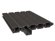 Dual Straight Rhombus Graphite Black 200x20x2,7 cm. ~