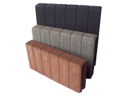 Quadroband palissade grijs 50x50x8 cm. ~