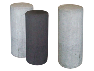 Sierpaal rond grijs 100x30 cm. ~