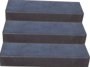 Traptrede Oud Hollands grijs of zwart 100x50x18 cm. ~