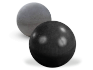 Bol voor paalmuts glad grijs beton