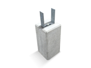 Poer grijs verstelbare strip 9/13 cm. - 45x23x23 cm. ~