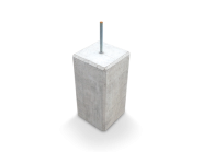 Poer grijs 1 huls M16 - 45x23x23 cm. ~