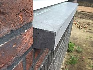 Raamdorpel grijs 100/8x16,5x5 cm. ~