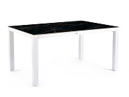 Briga Dining Table Trespa Marble 180 x 100 cm Creme White ~