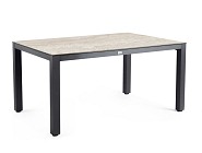 Briga Dining Table Trespa Travertin 180x100 cm Charcoal ~