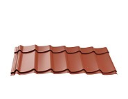 Dakpanplaten t.b.v. Douglasvision kapschuur Comfort 600x320 cm. (23 M2), terracotta. ~