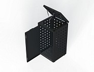 Kliko ombouw 120 ltr. grafiet zwart met klep