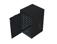 Kliko ombouw 120 ltr. grafiet zwart met vast deksel