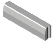 Trottoirband 13/15x25x100 grijs vis ~