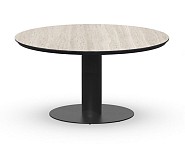 Moreno Dining Table Trespa Travertin 150 cm  Charcoal ~