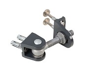 IdeAL/SeriAL alu poortbeslag voor alu poort vulbaar (t.b.v. art. 2219) excl. Cilinder (uitlopend 202