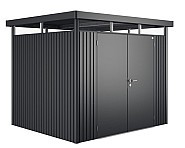 Berging Highline donkergrijs - dubbele deur