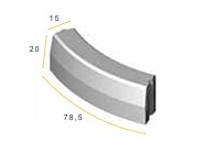 TROB 13/15x20x78,5 5u grijs vis ~