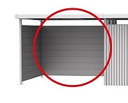 Achterwand voor zijdak Highline