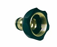 Kraannippel met inwendige draad M22 messing in blister ~