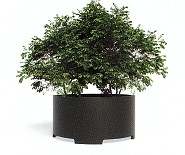 Ronde Aluminium plantenbak met pootjes