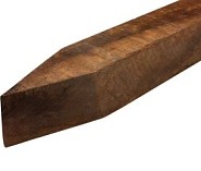 Azobe 70x70 mm. ruw gepunt