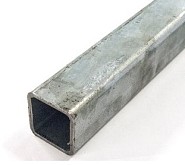 Kokerprofiel 80x80x4 mm. 300 cm. gestraald en gemenied staal tbv Felix ~