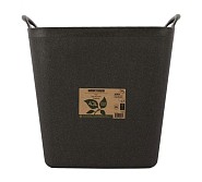 Flexibele kuip postconsumer recycled vierkant 43 liter zwart ~