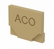 ACO Euroline eindplaat polymeerbeton ~