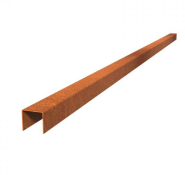 Corten overzetprofiel gelijkzijdig 230x5x5,4 cm. (2 mm.) ~