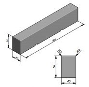 Beam Soft - Afgeronde Hoeken 300X40X60 Grey Velvet (prijs af fabriek) ~