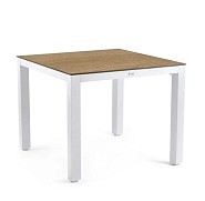 Briga Dining Table Trespa Bergamo 100x100 cm Creme White ~