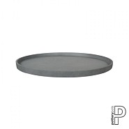 Saucer Round Fiberstone Grey