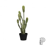 Pottery Pots kunstplant Cactus Opuntia M Green 12.5x12.5x41 cm ~