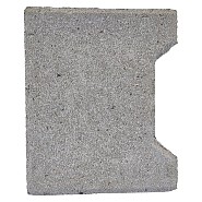 H-profiel klinker grijs 20x16,5/14x8 cm. beginsteen ~