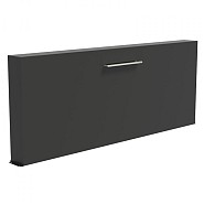 Aluminium vrijstaande vijvermuur (LxBxH) 300x25x120 cm. (3 mm.) ~